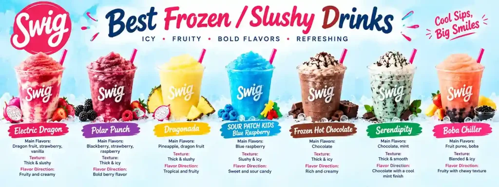 Best Swig Drinks 8 Best Frozen / Slushy Drinks