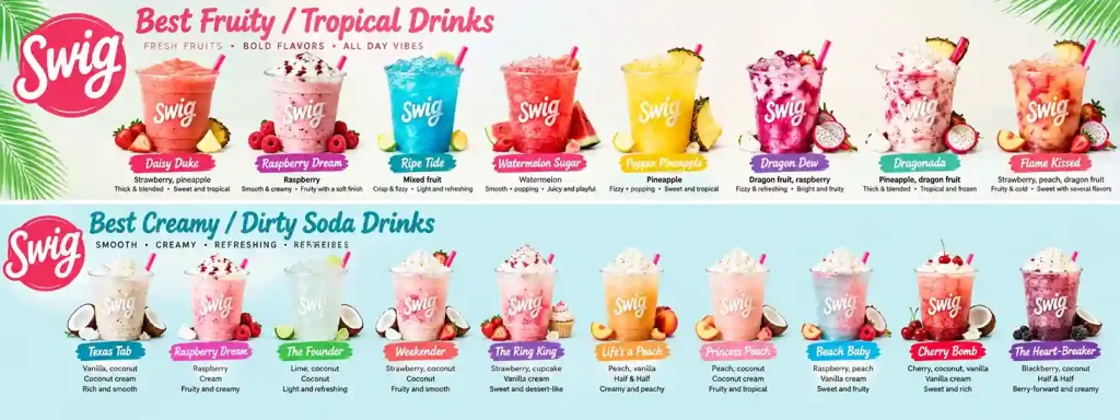 Best Swig Drinks 6 Best Fruity / Tropical Drinks