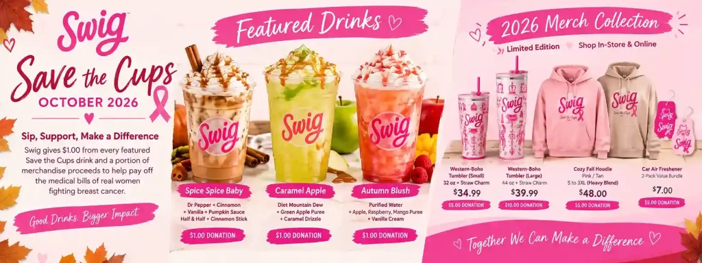 Swig Save the Cups Menu 2026 1 Swig Save the Cups Menu 2026
